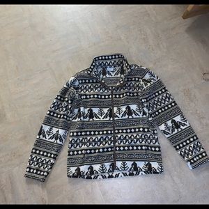 Columbia Patterned Fleece Zip Up